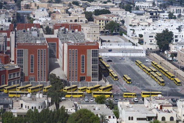 Bus Terminal School Buses, Abu Dhabi, United Arab Emirates