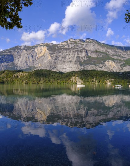 At Lago di Cavedine, behind Monte Casale, Sarca Valley, Trentino, Italy