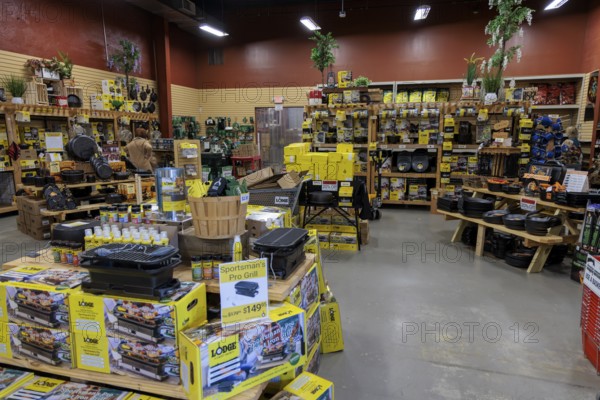 Interior of the Lodge Museum of Cast Iron and factory store in South Pittsburg, Tennessee, USA