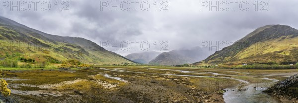 Panorama of Ault a'chruinn, Loch Duich, Scotland, UK