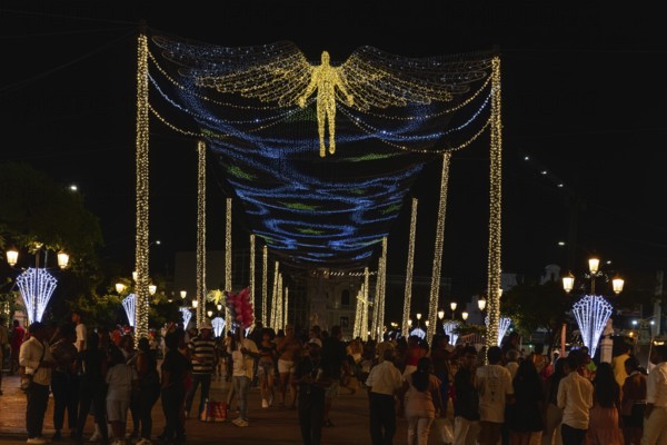 Christmas decorations, Cartagena, Colombia