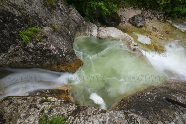 Natural beauty of the Alps, the Innersbachklamm gorge near Unken in Austria