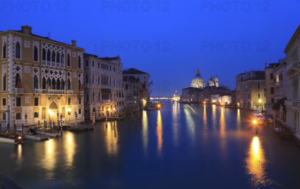 View of the Grand Canal from the Ponte dell'Accademia, Venice, Veneto, Italy