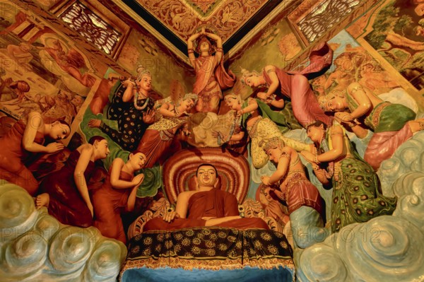 Gangaramaya Buddhist Temple, Interior, Colombo, Sri Lanka