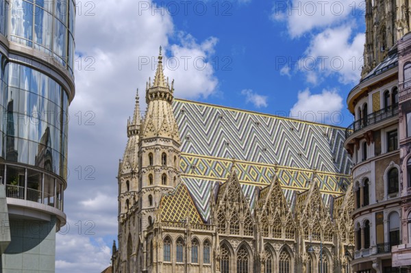 St Stephen's Cathedral on St Stephen's Square in Vienna, Austria