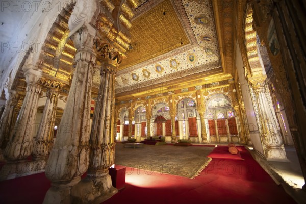 Palace of Flowers in the Mehrangarh or Meherangarh Fort, Jodhpur, Rajasthan, India