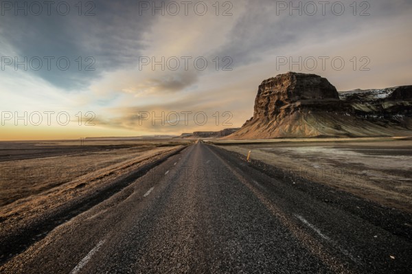 Ring Road, Mountains, Southern Iceland, Sunset, Winter, Cold, Iceland* Ring Road, Mountain Range, Southern Iceland, Rocks, Sunset, Cold, Iceland