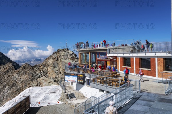 Panorama restaurant, on Piz Murtel, Corvatsch, Engadin, Graubünden, Switzerland
