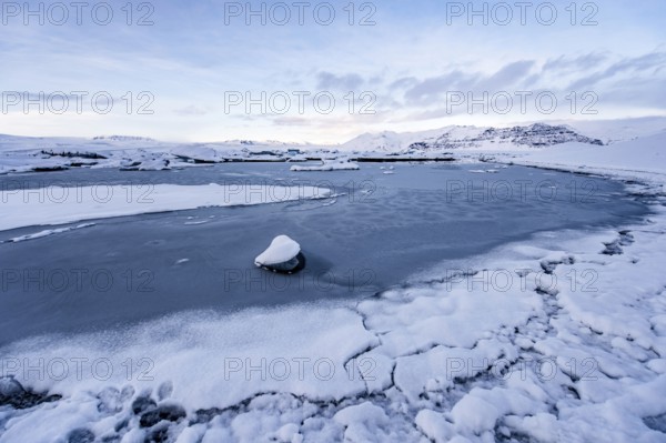 Jökulsarlon, icebergs, ice, glacial lake, Vatnajökull Glacier, winter, snow, sunset, Iceland* Jökulsarlon, Growler, Ice, Glacierlagoon, Vatnajökull Glacier, Snow, Sunset, Iceland