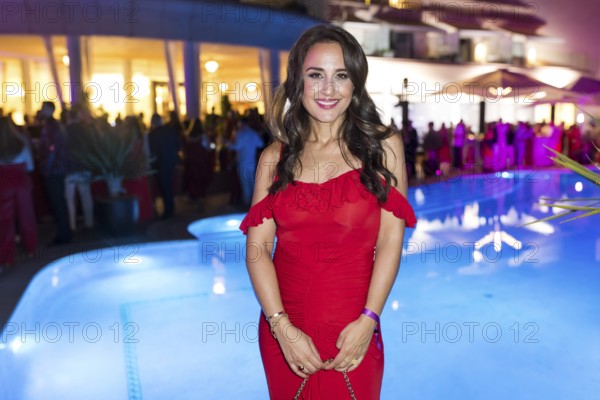 Nina Moghaddam at the Remus Lifestyle Night on the roof terrace of the Pure Salt Hotel in El Toro, Magaluf, Majorca, Spain on 31/07/2025