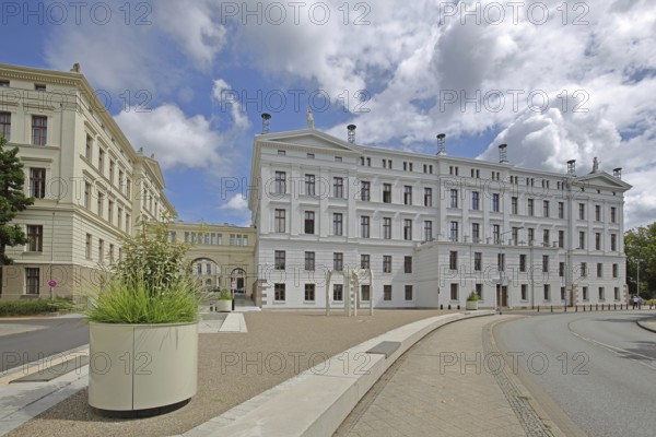 Classical, government building, state chancellery, college building, Schwerin, Mecklenburg-Vorpommern, Germany