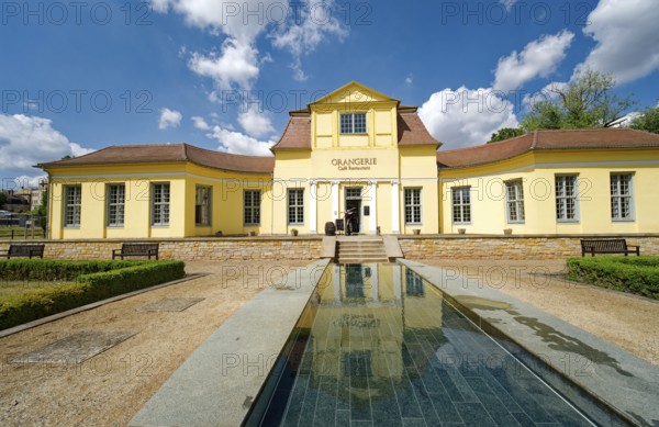 Orangery, castle park, Museum Zeitzer Schloss Moritzburg, early baroque style, Zeitz, Saxony-Anhalt, Germany