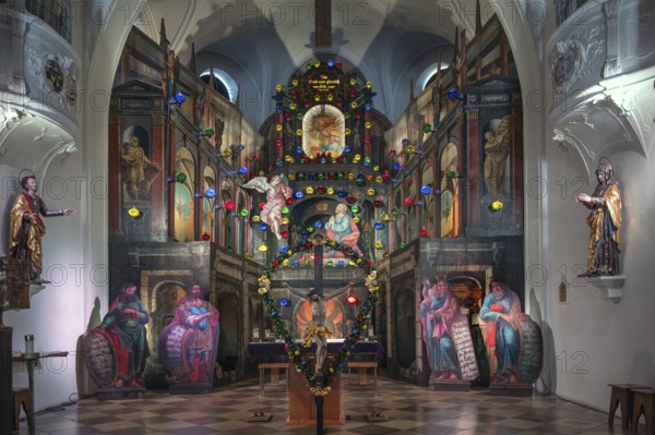 Holy Sepulchre created around 1800, St Michael's Parish Church, Kirchstr. 15, Aschau, Chiemgau, Upper Bavaria, Germany