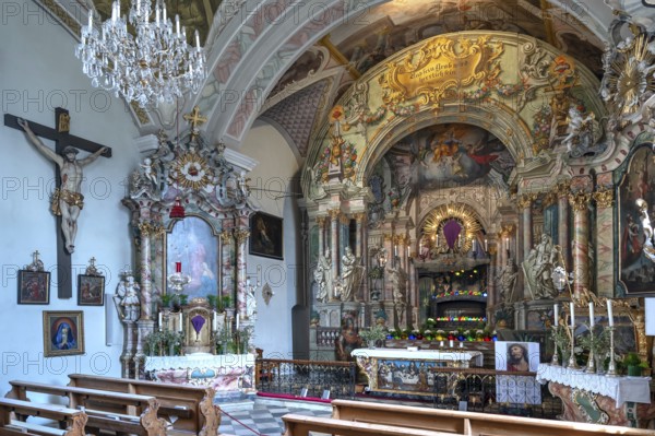 Holy Sepulchre, painted around 1767 by the painter Johann Joachim Pfaundler, St Donatus Church, Dorfstraße 20, Patsch, district of Innsbruck, Tyrol, Austria