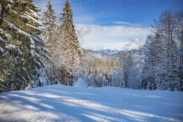 The Goetschen piste in Berchtesgadener Land, Bavaria, Germany