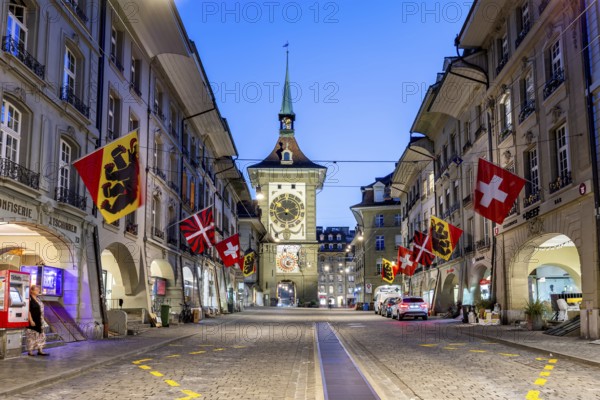 Bern Old Town with Zytglogge at night City in Bern, Switzerland