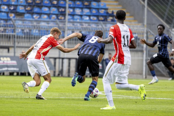 Waldhof Mannheim v FC Emmen, Netherlands (last test match in front of the start of the new season) ***Dynamic forward play by Maximilian Thalhammer (8, Mannheim)