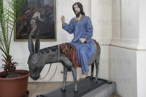 Palmesel, around 1490, St John's parish church, Biberacher Str. 6, Ummendorf, Biberach district, Baden-Württemberg, Germany