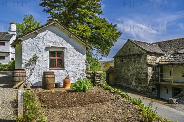 Townend house, National Trust, Troutbeck, Windermere, Lake District, Cumbria, England, United Kingdom