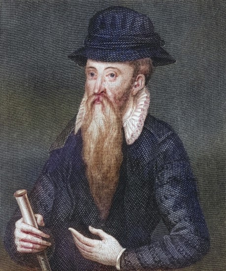 John Erskine, 17th Earl of Mar, ? -1572. regent of Scotland. From Iconographia Scotica or Portraits of Famous Personages of Scotland, published 1797, digitally restored reproduction of a 19th century original (coloured), historical, exact date unknown