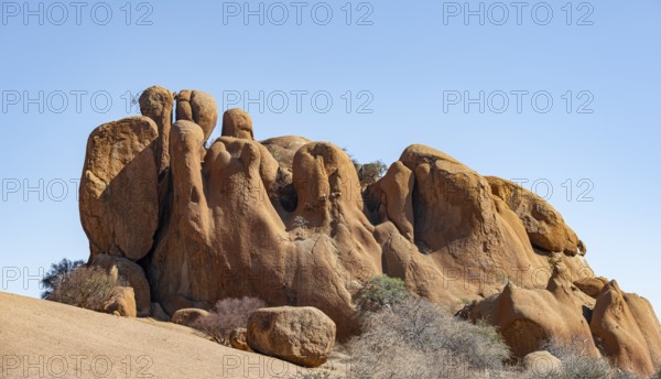 Rock formation, Pontok Mountains, Great Spitzkoppe, Spitzkoppe, Great Spitzkoppe Nature Reserve, Namibia