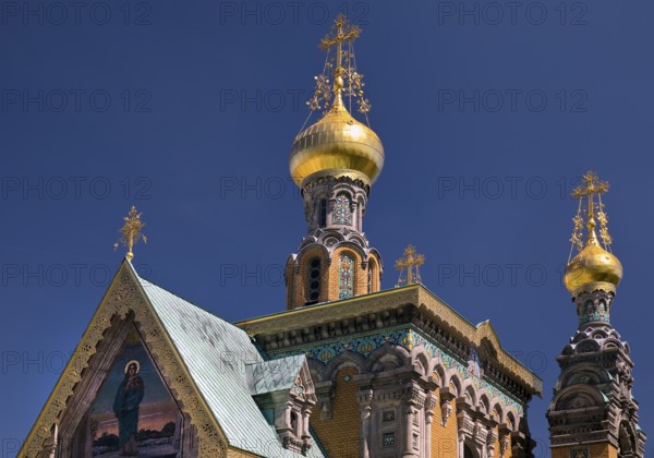 Russian Chapel, Mathildenhöhe, UNESCO World Heritage Site, Darmstadt, Hesse, Germany