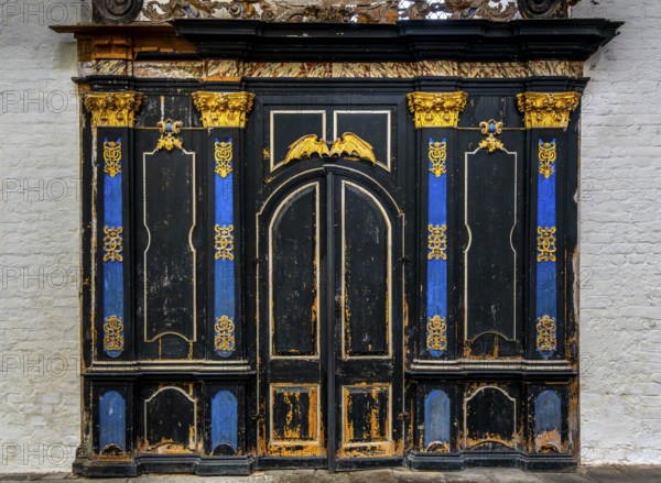 Interior photo, St Mary's Church in the old town of Stralsund, Mecklenburg-Western Pomerania, Germany