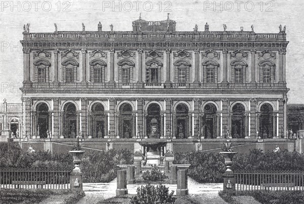 Villa Albani, also known as Villa Albani-Torlonia, on Via Salaria for Cardinal Alessandro Albani, nephew of Pope Clement XI, built between 1747 and 1767 by the architect Carlo Marchionni, Rome, Italy