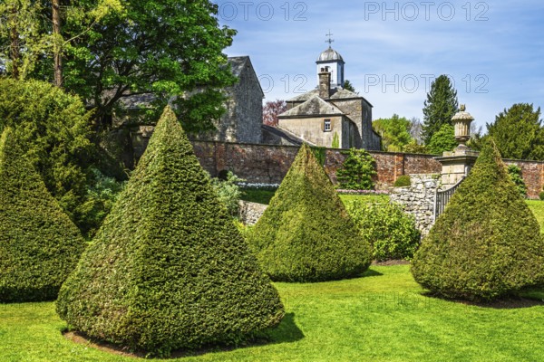 Sizergh Castle and gardens, Helsington, Cumbria, England, United Kingdom