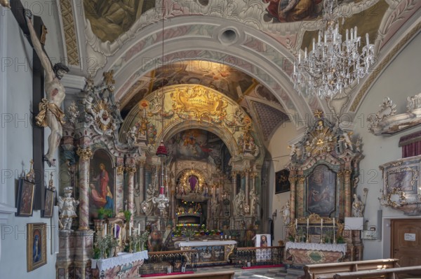 Holy Sepulchre, painted around 1767 by the painter Johann Joachim Pfaundler, St Donatus Church, Dorfstraße 20, Patsch, district of Innsbruck, Tyrol, Austria