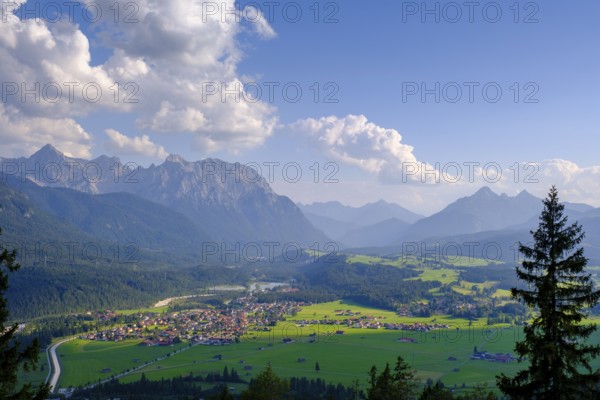 Magdalena Neuner Weg Promenade, Krepelschrofen, Wallgau, Werdenfelser Land, Upper Bavaria, Bavaria, Germany