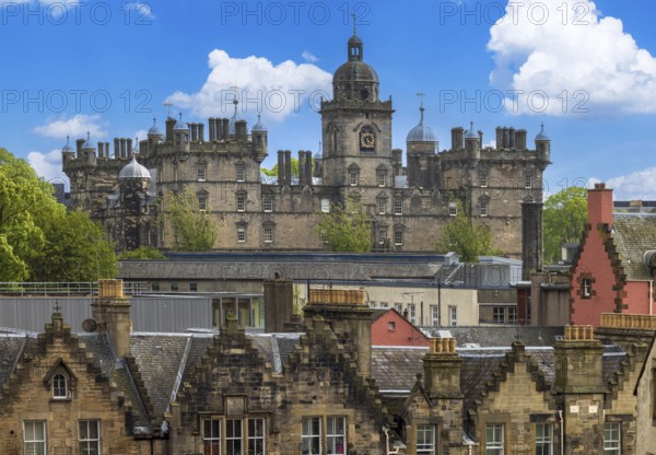 Edinburgh, the capital of Scotland, panoramic skyline view from the Calton Hill