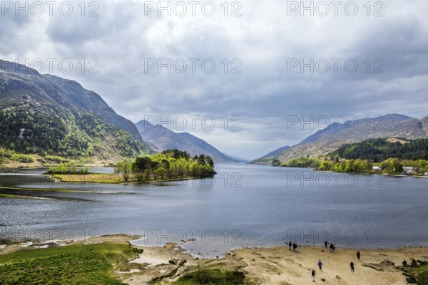 Loch Shiel, Glenfinnan Viaduct, River Finnan, West Highland, Scotland, United Kingdom