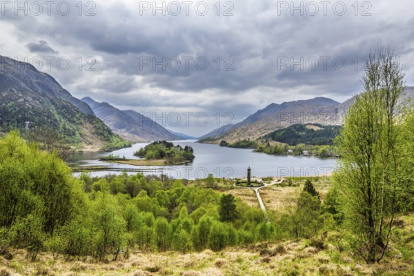 Loch Shiel, Glenfinnan Viaduct, River Finnan, West Highland, Scotland, United Kingdom