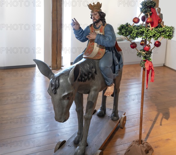 Baroque palm donkey, around 1700, Museum im Kornhaus, Hauptstr. 40, Bad forest lake, Baden-Württemberg, Germany