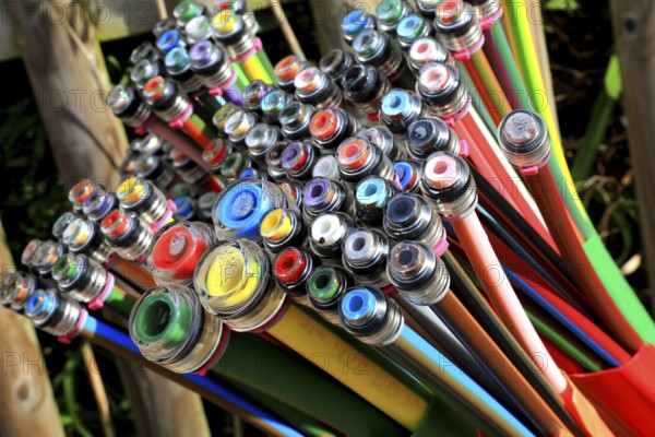 Infrastructure construction project, fibre optic cable at a construction site, broadband expansion, fibre optic cable, fibre optic cable, fibre optic cable for fast Internet