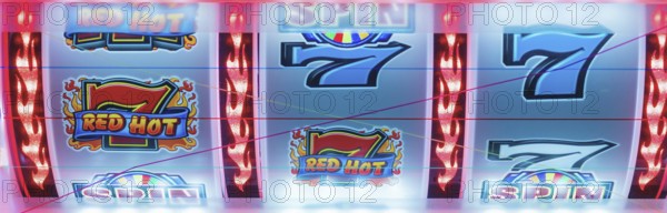 Casino gambling blackjack and slot machines waiting for gamblers and tourist to spend money