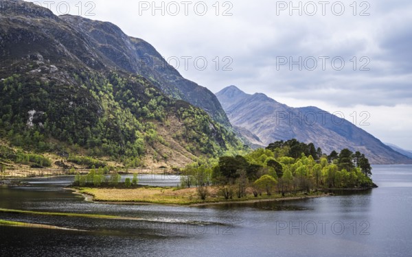 Loch Shiel, Glenfinnan Viaduct, River Finnan, West Highland, Scotland, United Kingdom