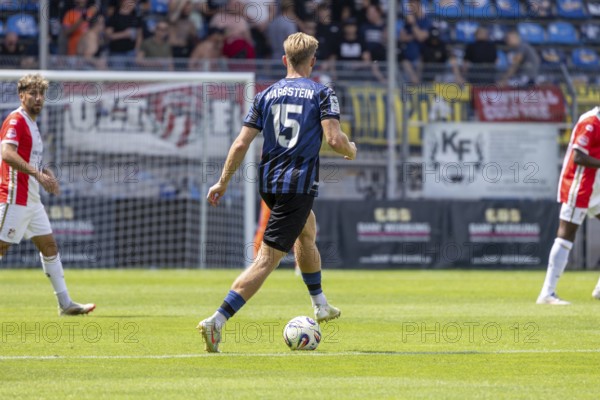 Waldhof Mannheim v FC Emmen, Netherlands (last test match in front of the start of the new season) ***On the ball: Malte Karbstein (15, Mannheim)