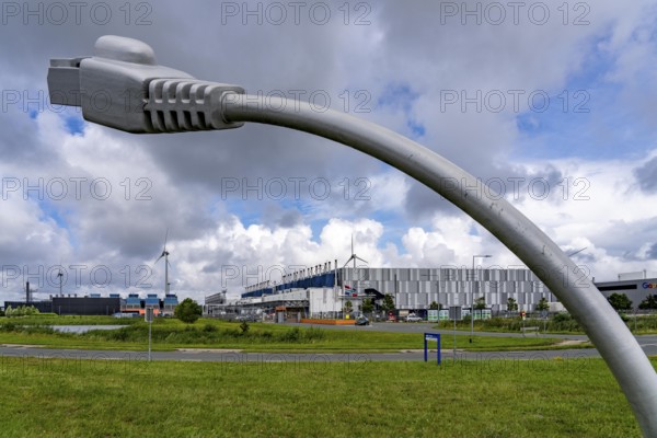 The Google Datacenter, data centre in Eemshaven, on over 44 hectares, is being expanded, powered by electricity from renewable energies, wind power, Eemshaven, Netherlands