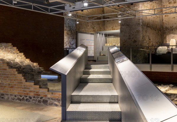 Interior photograph, Archaeological excavations, Berlin Spandau Citadel, remains of the old fortress, Berlin, Germany