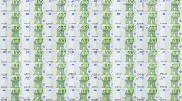 100 euro banknotes, 100 euros