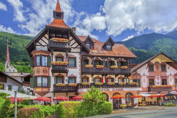 Historic Posthotel Kassl, Ötz, Ötztal, Ötztal Alps, Tyrol, Austria