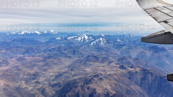 Flight from Lima to Cusco, Andes, Peru