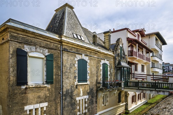 Beach and seaside in Saint-Jean-de-Luz, Nouvelle-Aquitaine, Pyrenees-Atlantiques, France