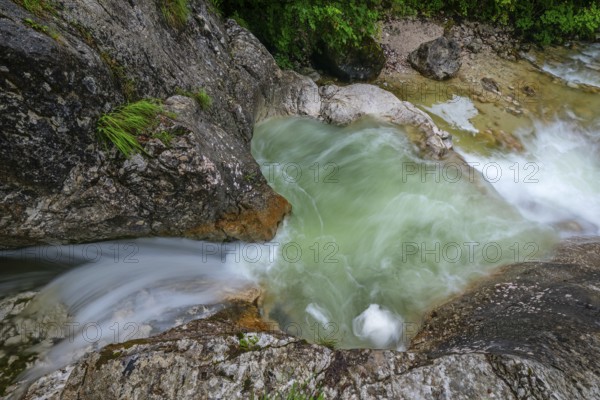 Natural beauty of the Alps, the Innersbachklamm gorge near Unken in Austria