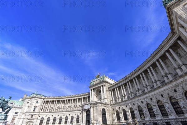 Austria, Vienna, famous Hofburg palace and Heldenplatz - Heroes Square plaza