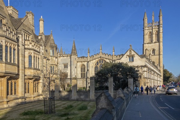 Building, Tower, Magdalen College, Oxford, England, Great Britain
