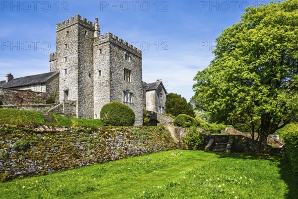 Sizergh Castle and gardens, Helsington, Cumbria, England, United Kingdom