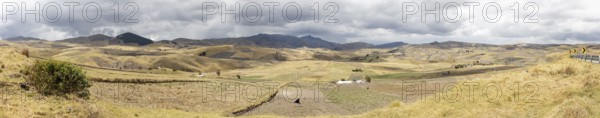 Car journey from Quito to Quilotoa, Andes, Ecuador